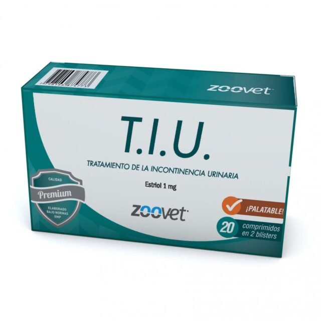 TIU - Estriol : tratamiento hormonal a base de estriol para la prevención de las incontinencias urinarias en perras de origen hormono privas.