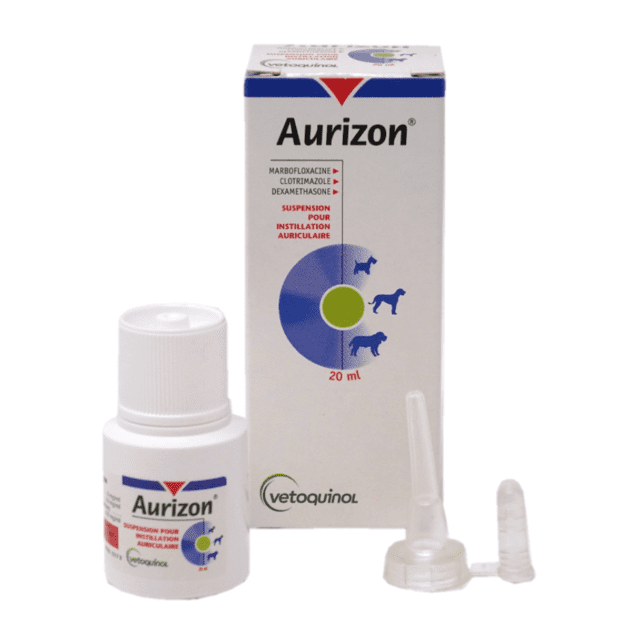 Aurizon - antibiótico ótico - otitis - marbofloxacina