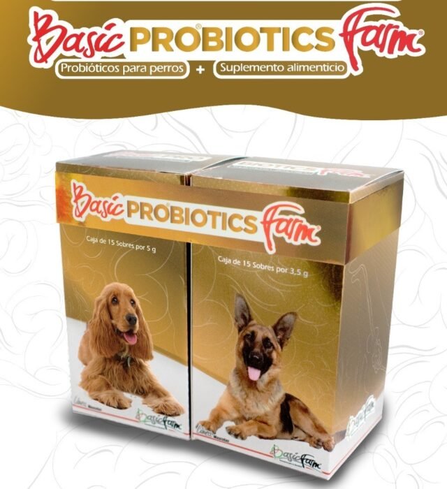 BasicPro: Probióticos para perros + BioticsFarm: Suplemento alimenticio