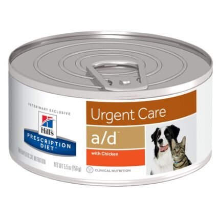 Hills a/d Urgent Care Apoyo nutricional que favorece la alimentación de las mascotas que se recuperan de una cirugía, enfermedad o lesión