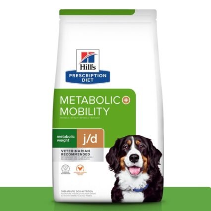 Hills Metabolic y Mobility nutrición clinica formulada especialmente para apoyar en el manejo del peso de tu perro y la integridad de sus articulaciones