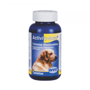 Activity-form Tabletas masticables suplemento de vitaminas y minerales para caninos en crecimiento.